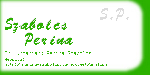 szabolcs perina business card